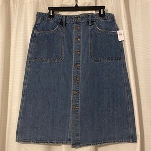 Old Navy Button Up Denim Skirt